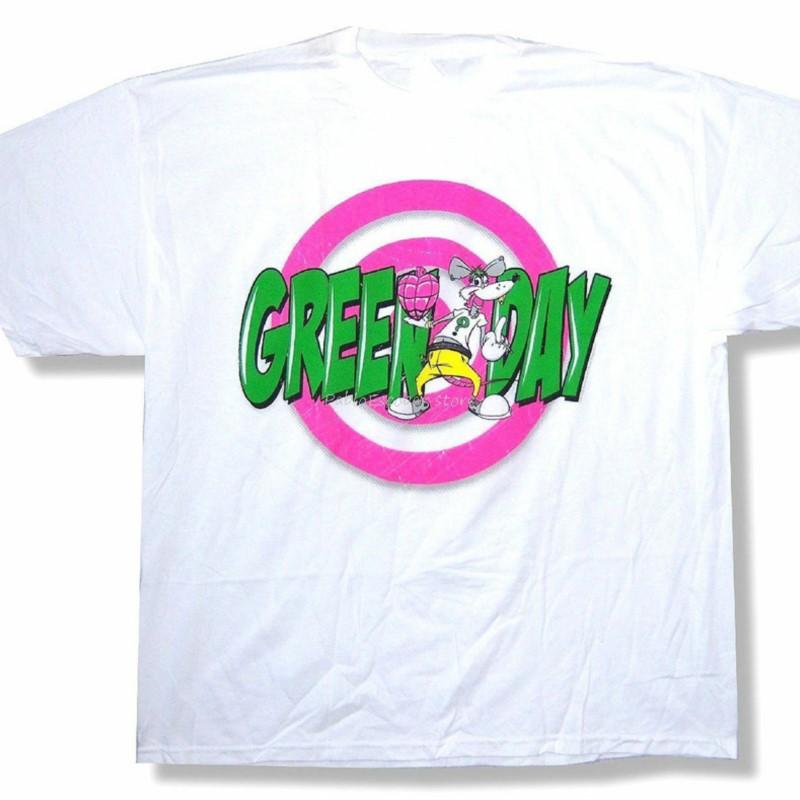 Green Day Punk Rock Rabbit White T Shirt New Big Tall Tee Shirt Unisex summer tshirt brand tops male new tshirt fashion top tees S