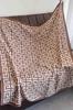 Women' Scarf Greek Pattern Brown-Beige 90X90 - Classic Elegance in Retro Style