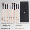 5/8-Piece Eye Brush Set: Pony Hair Blending, Luminous Wood Handle, Slanted Eyebrow, Eyeshadow, Concealer Brushes