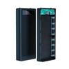 8-Slot DIY 18650 Battery Power Bank Case Digital Display 5V 21A Fast Charger Box for Travel Business Trip Use