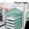 Multilayer A4 Metal Desktop File Organizer and Storage Rack Set for Office Supplies
