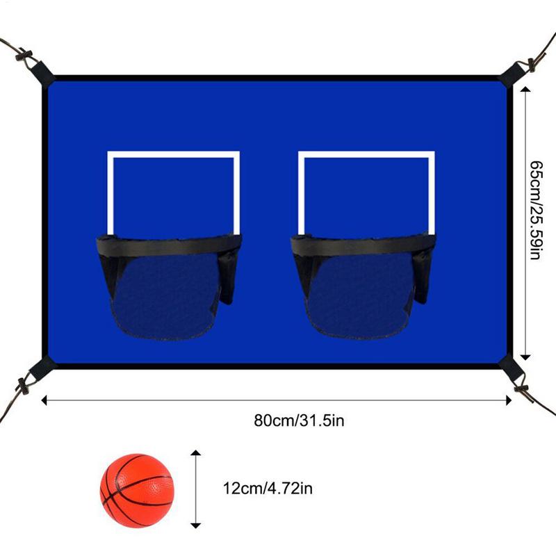 Basketball Goal For Trampoline Basketball Hoop Trampoline With Ball And Pump Shock-Absorbent Outdoor Sports Accessories For