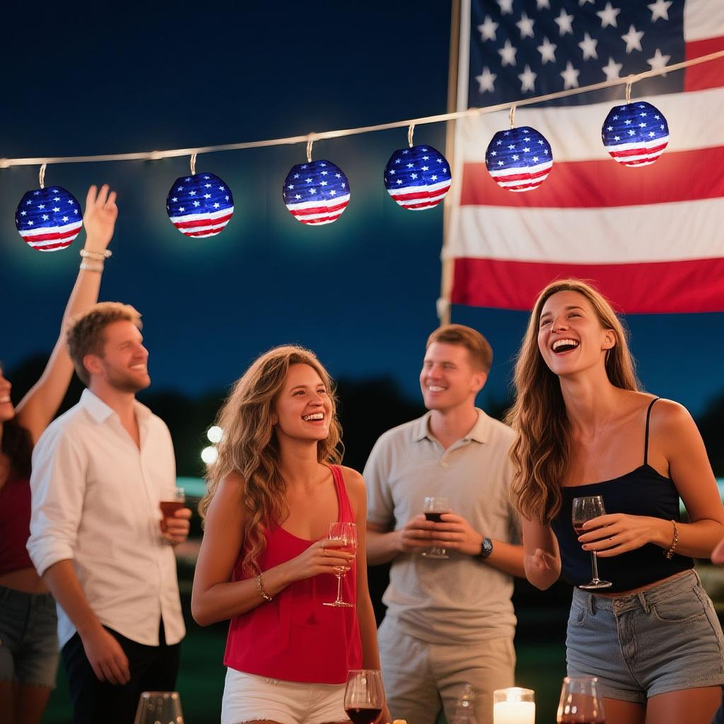 Independence Day Decoration Party Lighting  Table Decoration Crafts Home Decor