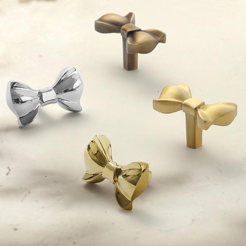 1pc Pure Brass Furniture Handle Gold Children Handles for Drawers Exquisite Peach Heart Shape Children's Room Decoration Kids