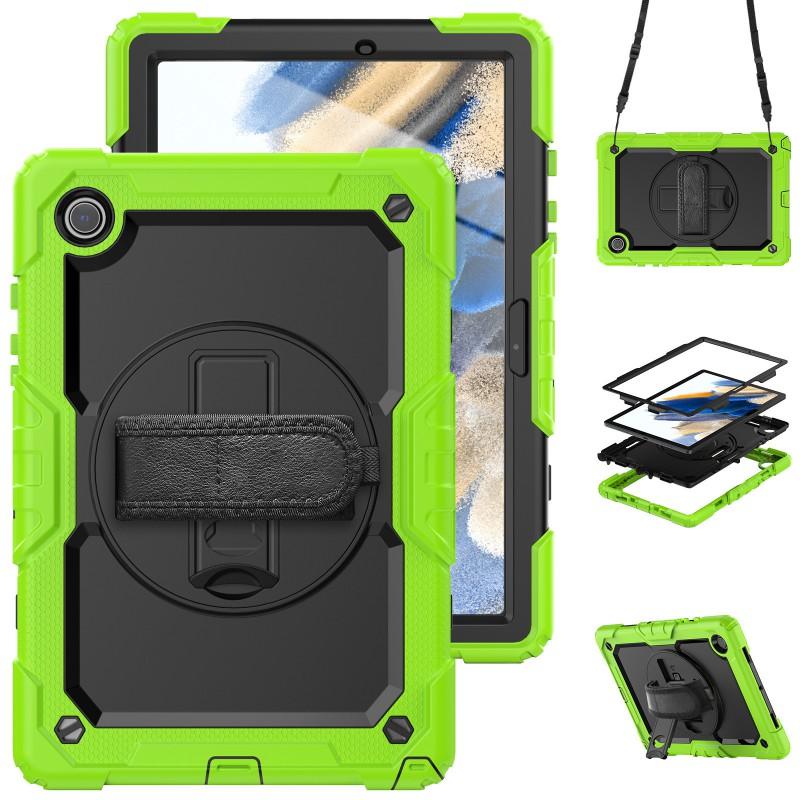 Rotating Stand Case With Wrist Strap IPad Air 11 Inch A16 Shockproof Silicone Cover Kickstand Anti-Slip Scratch