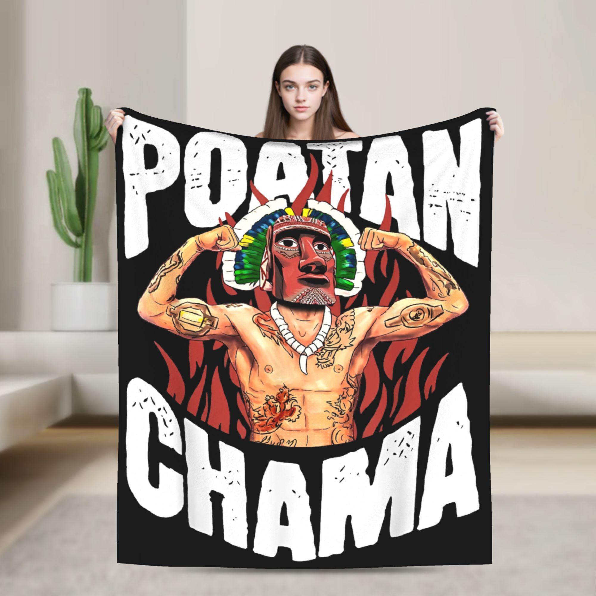 

Alex Pereira Poatan Fighting Fleece Throw Fashion Blanket Combat Sport for Bed Knitted Fashion Blanket Car Super Soft Multifunction 75x90cm