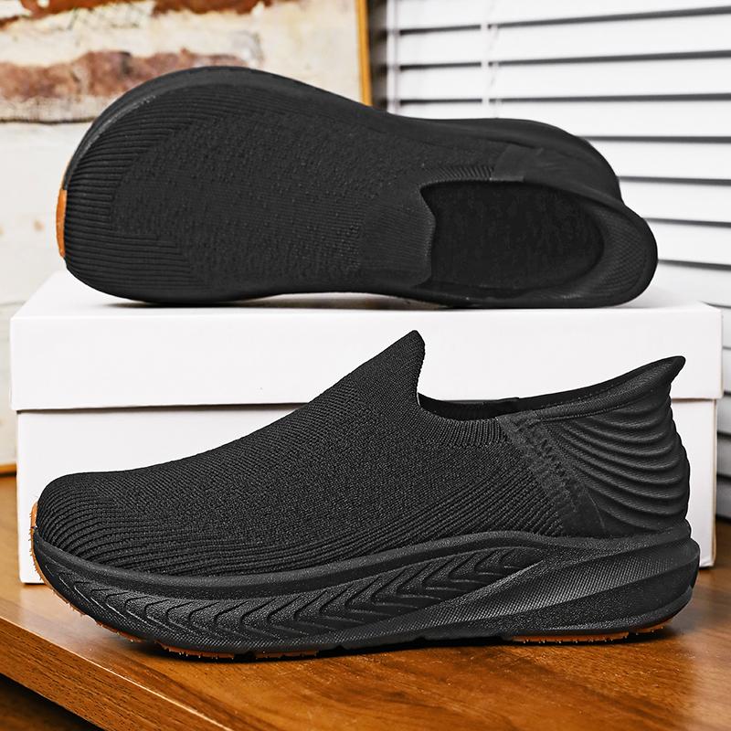 TUINANLE Barefoot Shoes Men Wide Toe  Flats Shoes Classic Slip-On Loafers Men Lightweight Breathable Driving Sneakers