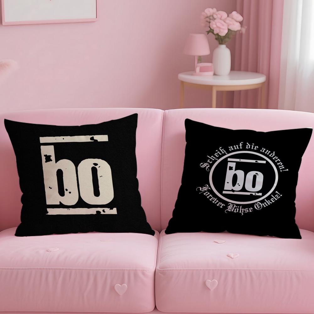 B-Bohse O-Onkelz Cushion Cover Comfortable Reversible Pillow Cover Ideal for Car Sofa Bedroom & Beyond