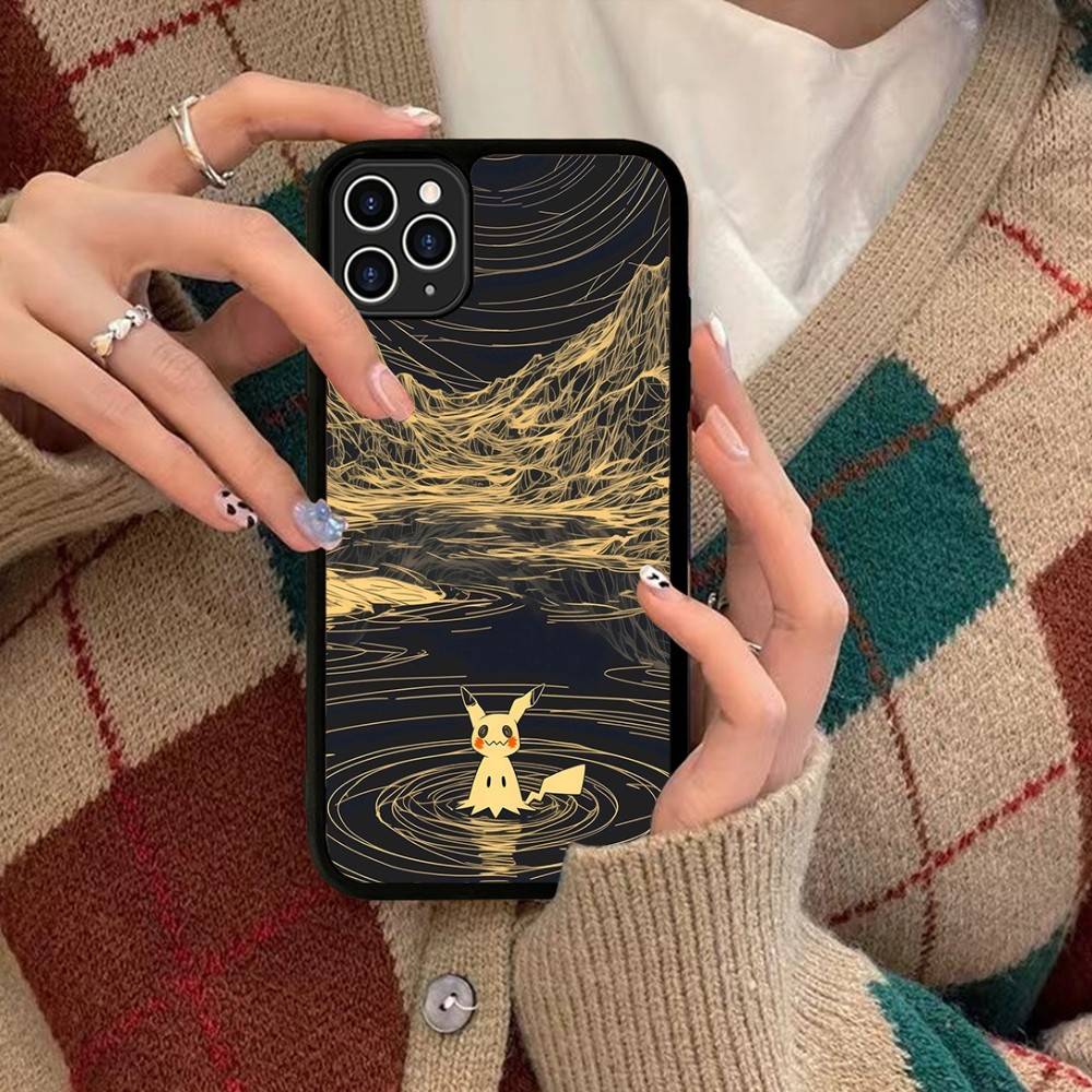 1pc Popular Cartoon Anime P-PokemonS Phone Case Silicone PC+TPU For For IPhone 11 12 13 14 15 16 Plus Pro Max Cover