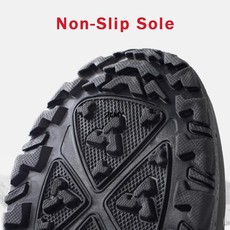 Waterproof Men Women Snow Boots High Top Ankle Winter Boots Platform Warm Plush Man Cutton Shoes Outdoor Non-slip Snowboots Male