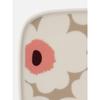 Marimekko Unikko Plate 12x15cm White/Clay/Powder