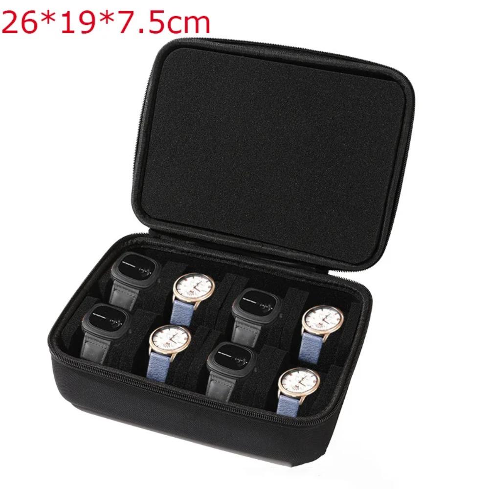 Watch Box 6/10 Slot Watches Organizer Portable Travel Watch Case Waterproof Storage Travel Watch Carrying Case Watches Holder