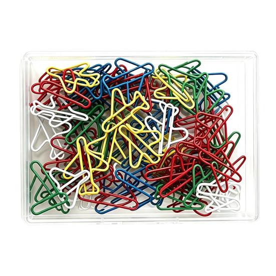 Colorful Wire Clips for Files 50PCS Cute Decorative Paper Clips, Assorted Shapes Metal Bookmark Page Markers Journaling File Organizer