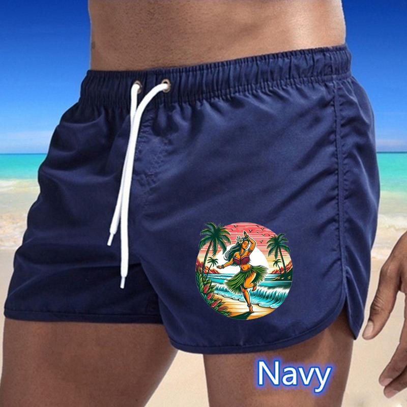 BBK-87 Summer New Men's Quick-Drying Swim Trunks Sports Pants Swimwear Beach Shorts Jogging Shorts Sports Creative Basketball Print