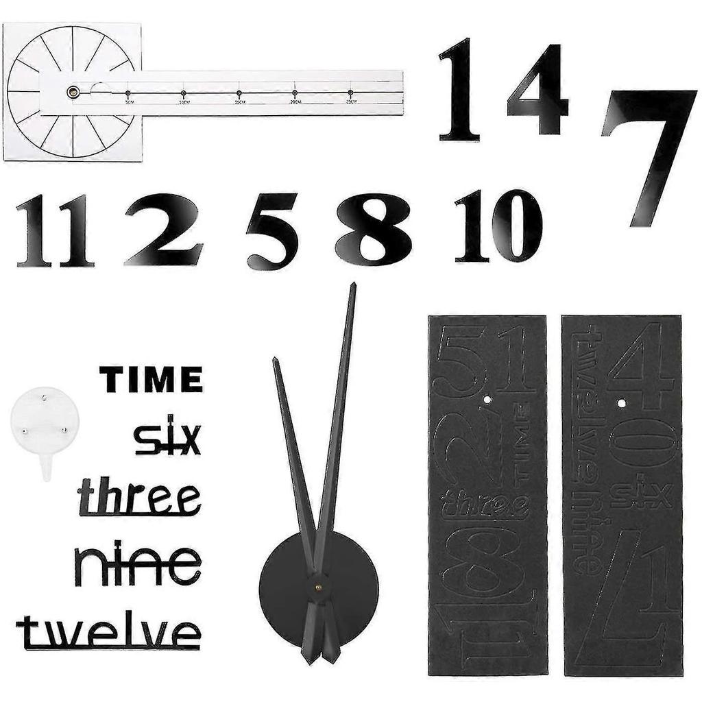 Diy Wall Clock, Diy 3d Wall Clocks, Modern Design, Acrylic Wall Clocks, Wall Clocks, Decoration Clocks For Office, Living Room, Bedroom, Clock, Gift, 