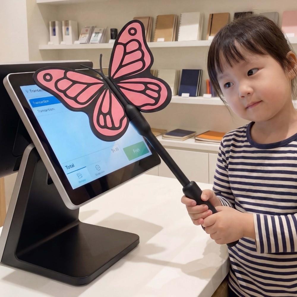 Creative 3D Printed Wand Tap To Pay Detachable Lightweight Butterfly Magic Wand Holder Cute Portable Contactless Payment Sleeve