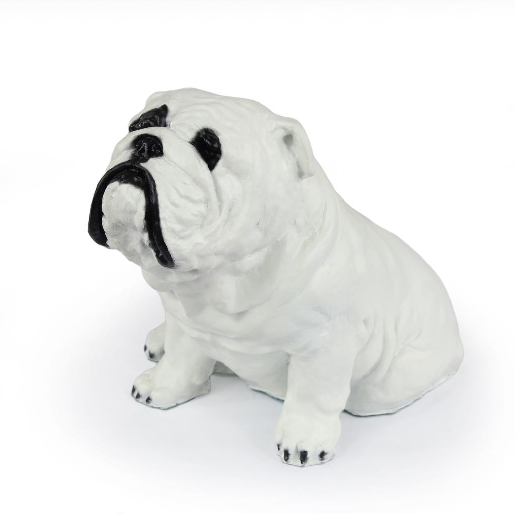 Bulldog, English Bulldog, British Bulldog II - Dog Statue, Sitting Dog for Desk, Decoration for the Living Room of a Dog Lover by Art-Dog