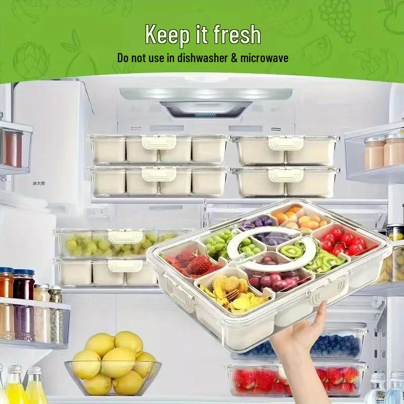Portable Picnic Fresh-Keeping Fruit and Sauce Container