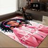 1PC Custom Name Music Dreams Pink Theme Floor Mat Ideal for Living Room, Game Rooms, Office, Bedroom,Floor Mat Playful Design