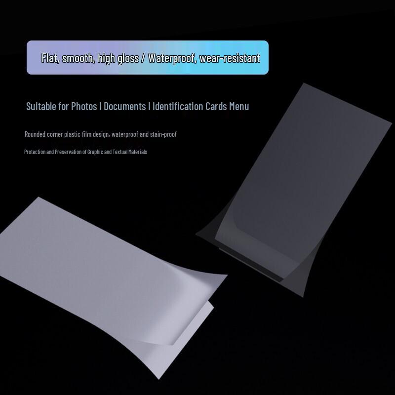 Deli A4 Transparent Laminating Film 100 Sheets