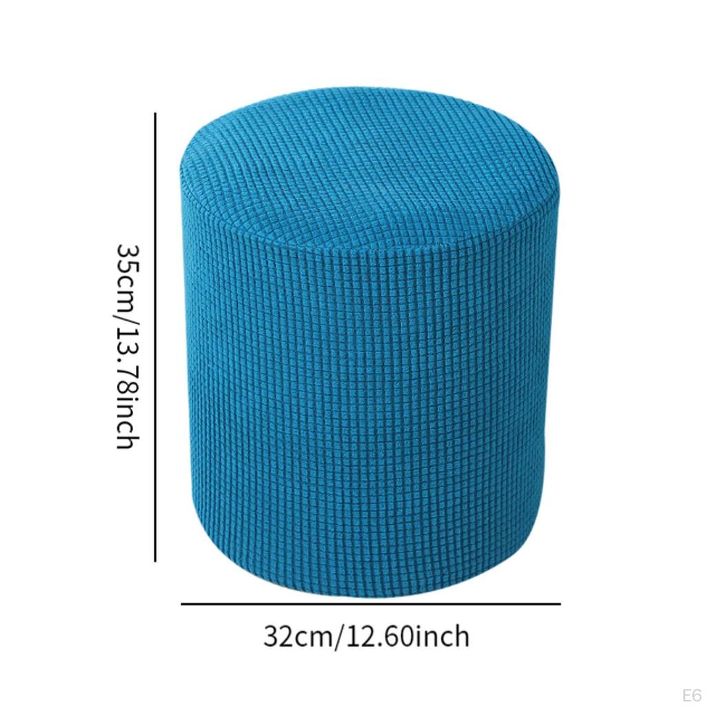 Ottoman Cover Foot Stool Stretch Decor Footstool Protector Slipcover