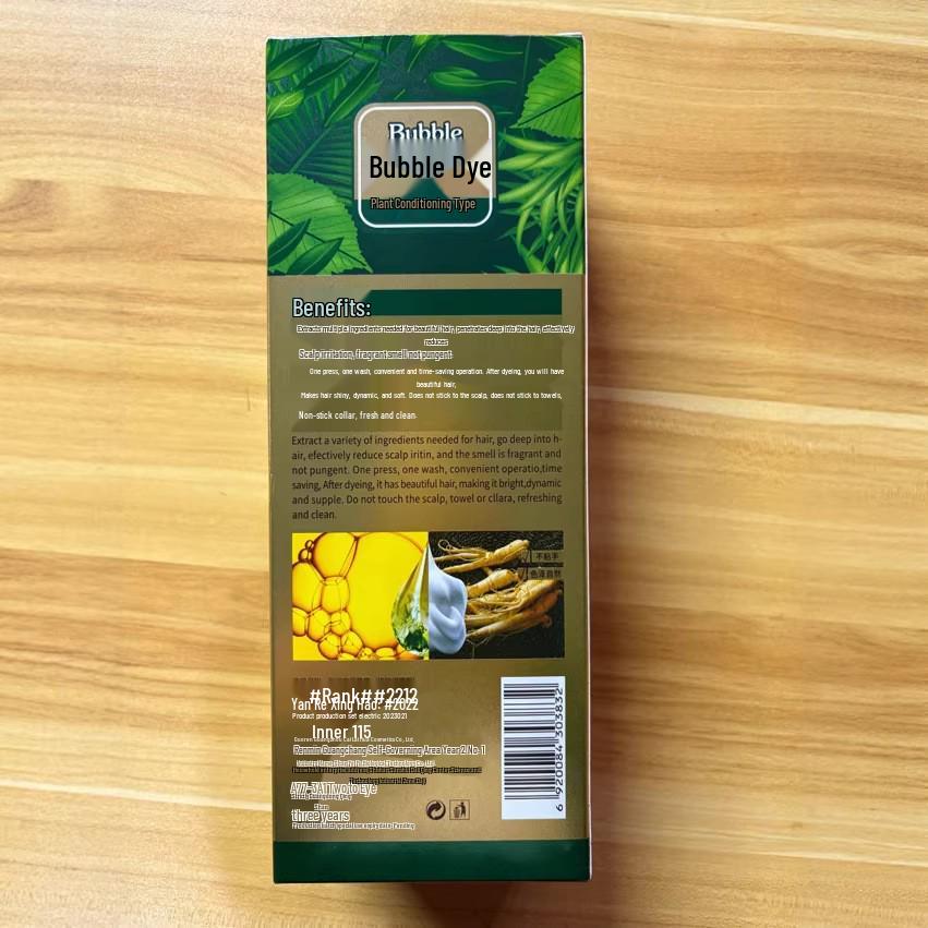 Bestseller TK: Schiuma Colorante per Capelli con Essenza di Pianta Verde