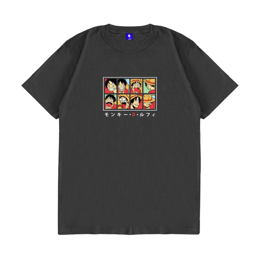 ONE PIECE T-shirt Anime Printing Heavy Cotton Loose T-Shirt Cartoon Men's and Women's Short Sleeve Shirt