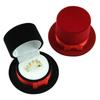 Hat Shaped Ring Box Red Christmas Jewelry Storage Case for Earrings Necklaces Bracelets Pendants Brooches Gift Decoration