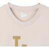 New Era Printed Logo Short Sleeve T-Shirt Unisex T-Shirts Beige 12147608