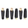 6psc Copper Euro Style Welding Cable Quick Connector 200 400A Welding Wire Connector(10 25)