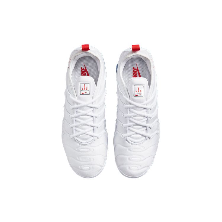 Nike Air VaporMax Plus White University Blue Men Sneakers Worn-Blue Habanero-Red DV2119-100