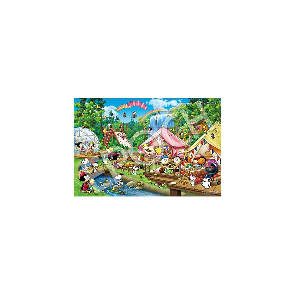 EPOCH Peanuts Snoopy Glamping Jigsaw Puzzle 50x75cm with Glue and Spatula 22-504s