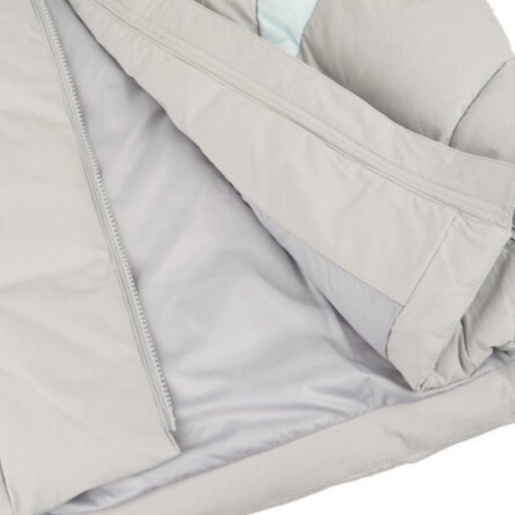 Adidas Fustl Down Vest Logo Design Striped Warm Sports Casual Loose Stand Collar Down Gilet Men Vests Cement-Gray JI8754