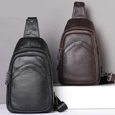 Men's Genuine Leather Casual Sling Bag