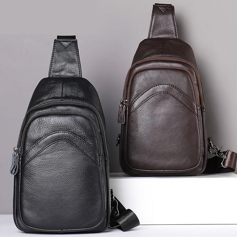

Men s Genuine Leather Casual Sling Bag