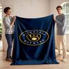 Milwaukee Brewers Logo Blanket Print Blanket Soft and Cozy Perfect for the Living Room Bed Sofa or a Nap,gift