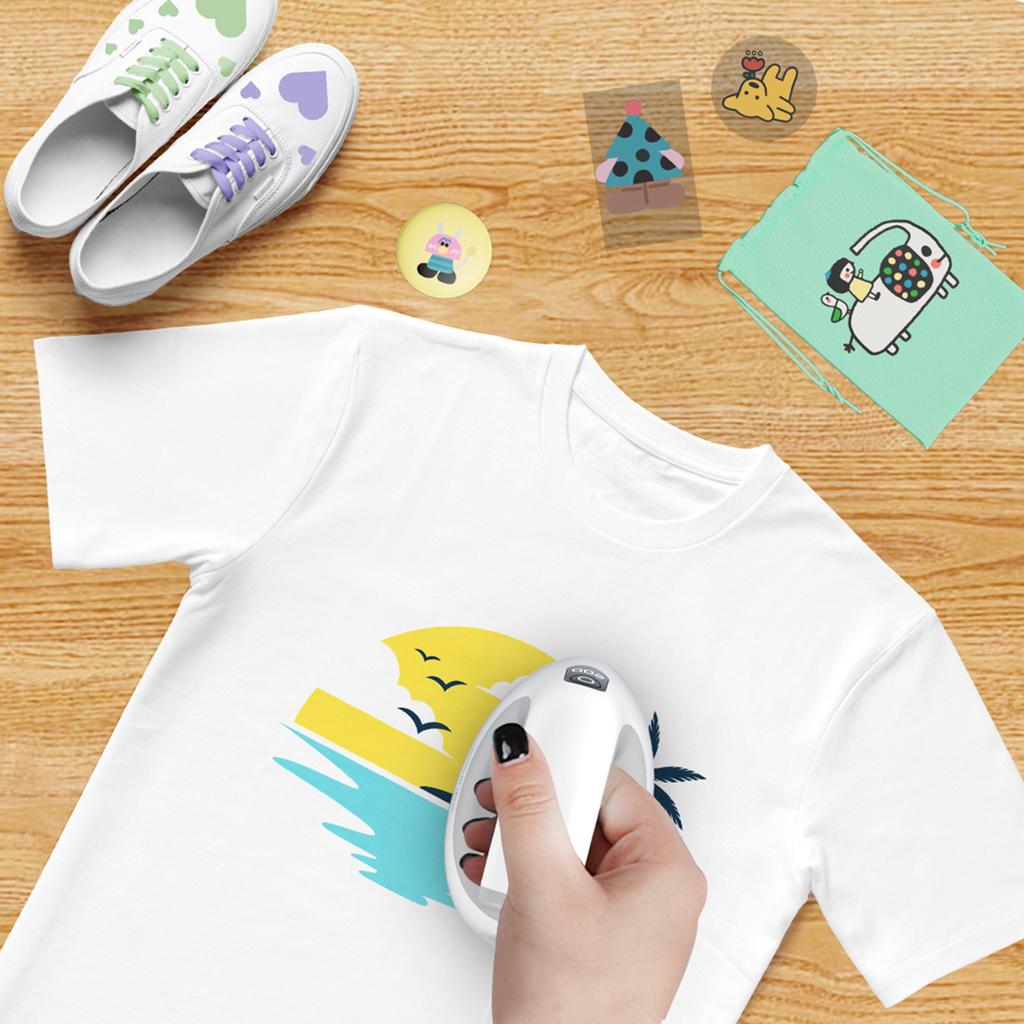 Handliche Hitzepresse 300W Mini T-Shirt Hitzepresse mit LCD-Display Einstellbare Temperatur Isoliert Rutschfest