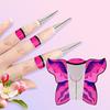 100/500pcs Self-adhesive Butterfly Nail Form Nail Art Guide Extension Sticker Tip For Acrylic UV Gel