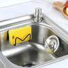 1 Pcs Stainless Steel Sink Sponges Self Adhesive Drain Drying Shelf Kitchen Accessories Storage Holder Wall Hooks