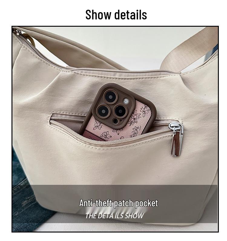 Women's Versatile Nylon Crossbody Bag - Large Capacity, Trendy Single Shoulder Handbag