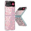 Clear Leopard Pattern Hard PC Folding Phone Case For Motorola Razr40 Razr50 Razr 50 40 Ultra Transparent Shockproof Bumper Cover