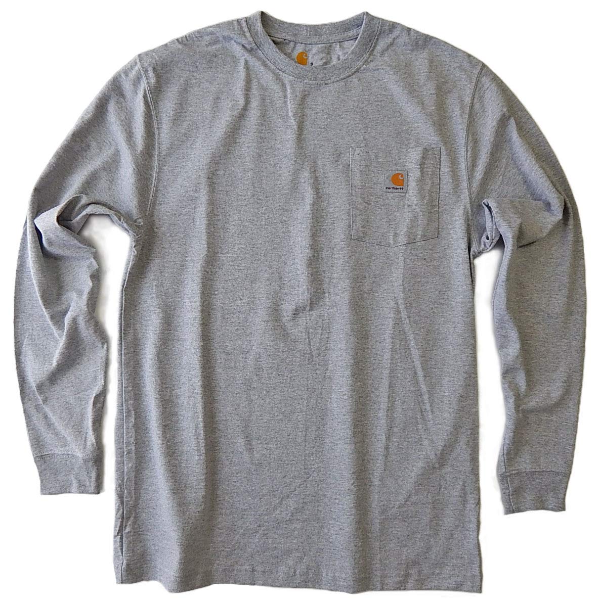 

Футболка с длинным рукавом и карманом HEATHER GRAY L [Carhartt] [item]