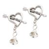 Sex Game Heart Shape Nipple Clamp Clips with Bell BDSM Play Adjustable Restraints Intimate Toys Accessories