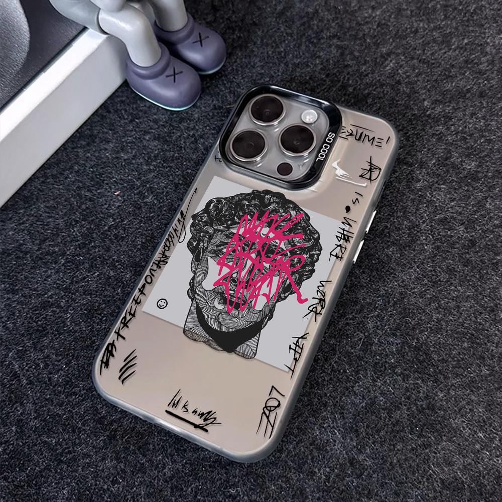 Painted Phone Case for iPhone 11 14 15 16 iPhone 17 11 12 13 for 17 14 15 16 Pro14 15 16 Pro Max for Samsung S25 Ultra S24 S25 A36 A56 A16 Hard Cover