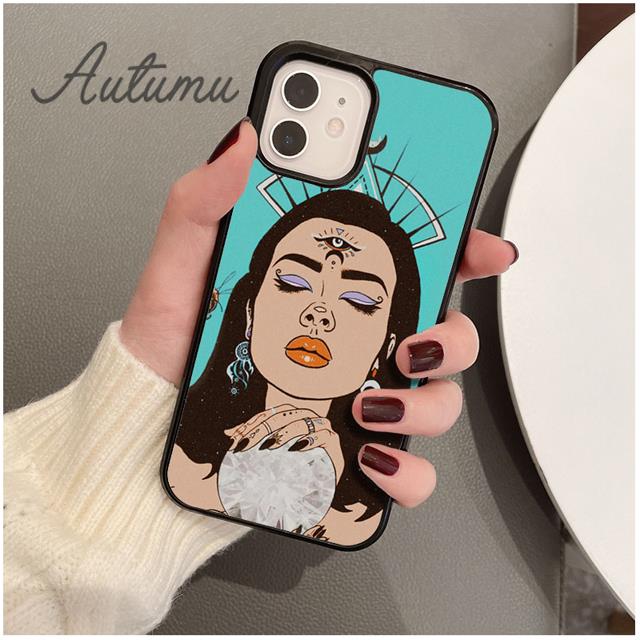 Hippie Grunge Art Phone Case for iPhone 11 12 13 14 Pro Max mini X XR XS SE 2020 6S 7 8 Plus Samsung Galaxy S21 S22 Cover shell