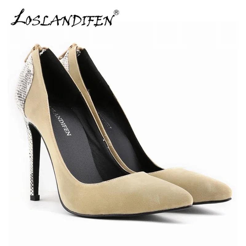 Nové dámské lodičky Sexy 11cm špičatá špička Vysoké podpatky Sametový hadí vzor Zip Dámské lodičky Černé Červené Párty Svatba Boty