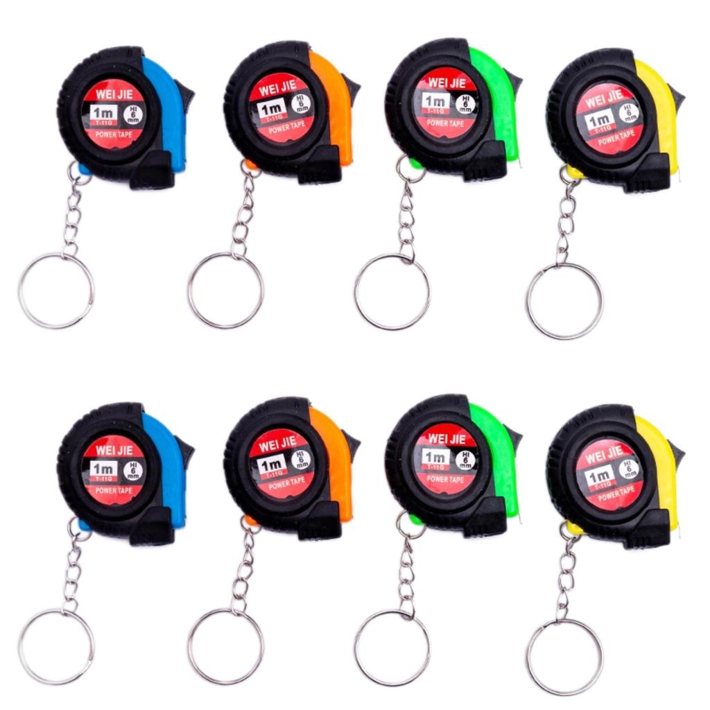 100cm Multi-purpose Mini Tape Measure Universal Pull Ruler Metric Tape Measure Retractable 1m Meter Inch Tailor Tool Keychain