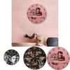 Minimally Retro Elvis Presley Patterned Wall Clock For Living Room Decor