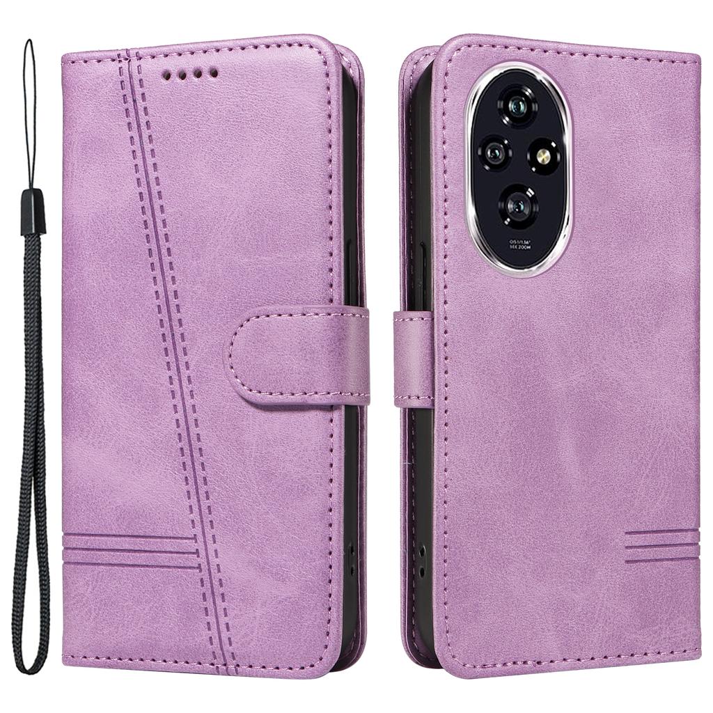 Dla Honor 200 5G Etui Portfelowe Skóra PU Pokrowiec na Telefon Komórkowy Zamknięcie Magnetyczne