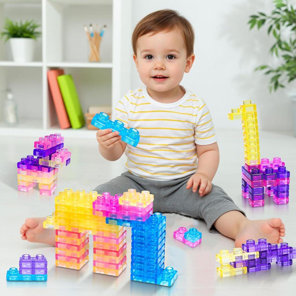 Large Squishy Jelly Building Blocks for Kids - Decompression Toys